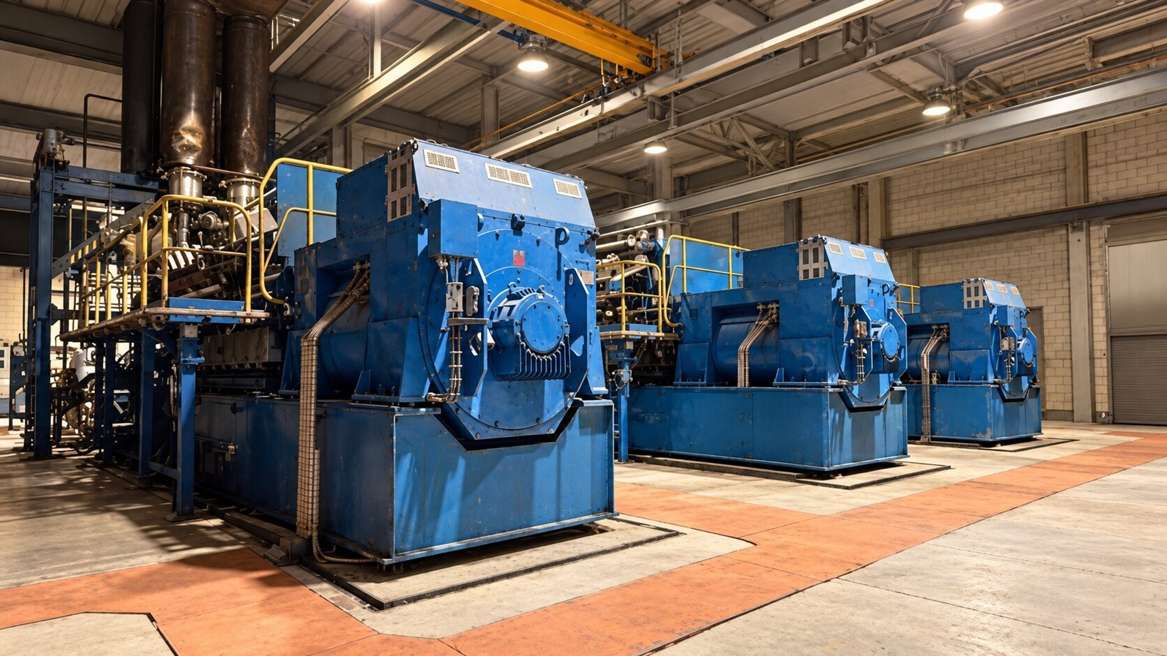 Real W&auml;rtsil&auml; installation photograph, digitally cleaned for homepage presentation