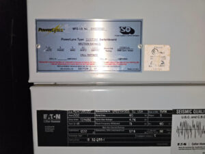 U1-079 &middot; Switchgear rating plates