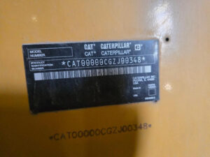 U2-003 · Caterpillar product identification plate