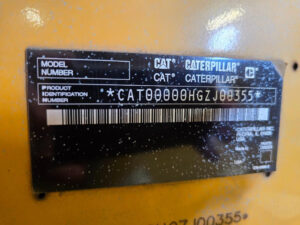 U4-007 · Caterpillar product identification plate