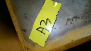 U3-037 · Photographed inspection-position marking