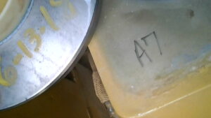 U3-045 · Photographed inspection-position marking