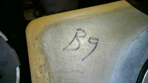 U3-012 · Photographed inspection-position marking