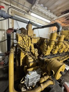 Ocala G3516C engine and enclosure, historical supplied photograph, Engine Photos 2 page 12; current condition to verify.
