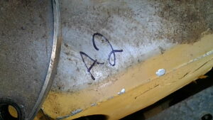 U2-051 · Photographed inspection-position marking