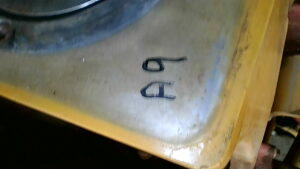U3-049 · Photographed inspection-position marking