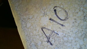U2-079 · Photographed inspection-position marking