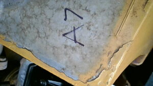 U2-068 · Photographed inspection-position marking