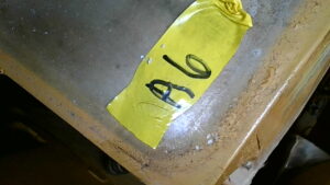 U3-043 · Photographed inspection-position marking